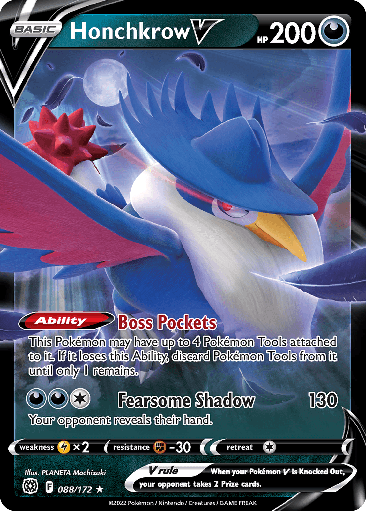 Honchkrow V 2022 Pokemon