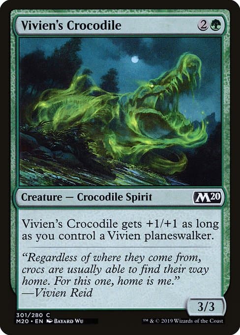 Vivien's Crocodile 2019 Magic: The Gathering