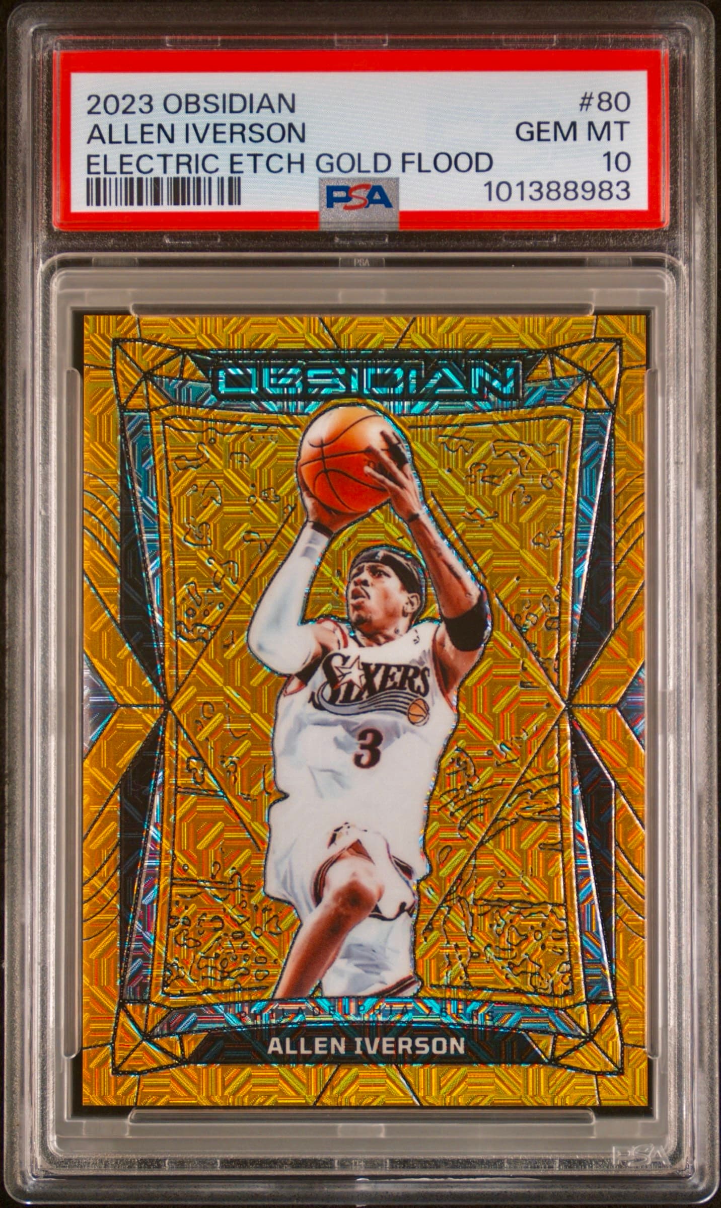 Allen Iverson 2023 panini Panini Obsidian