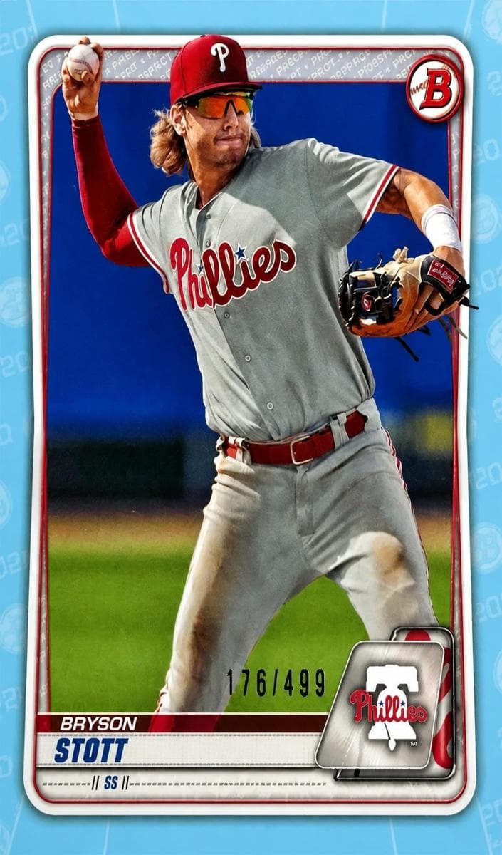 Bryson Stott 2020 bowman Bowman Draft