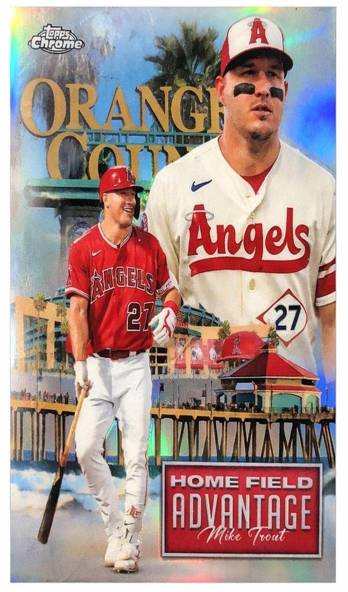 Mike Trout 2024 topps Topps Chrome Update