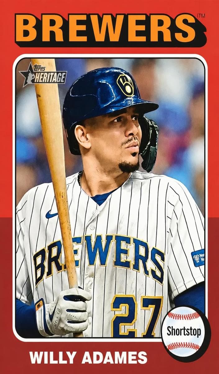 Willy Adames 2024 topps Topps Heritage