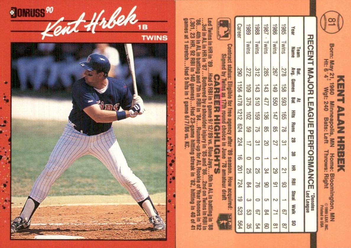 Kent Hrbek #81
