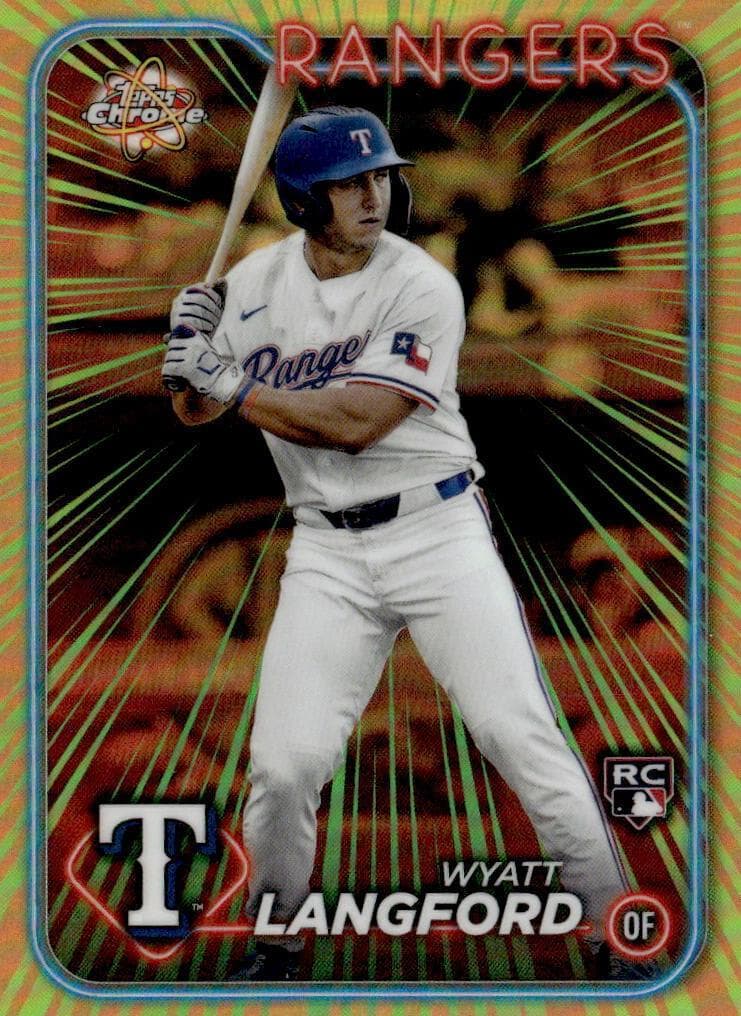 Wyatt Langford 2024 topps Topps Chrome