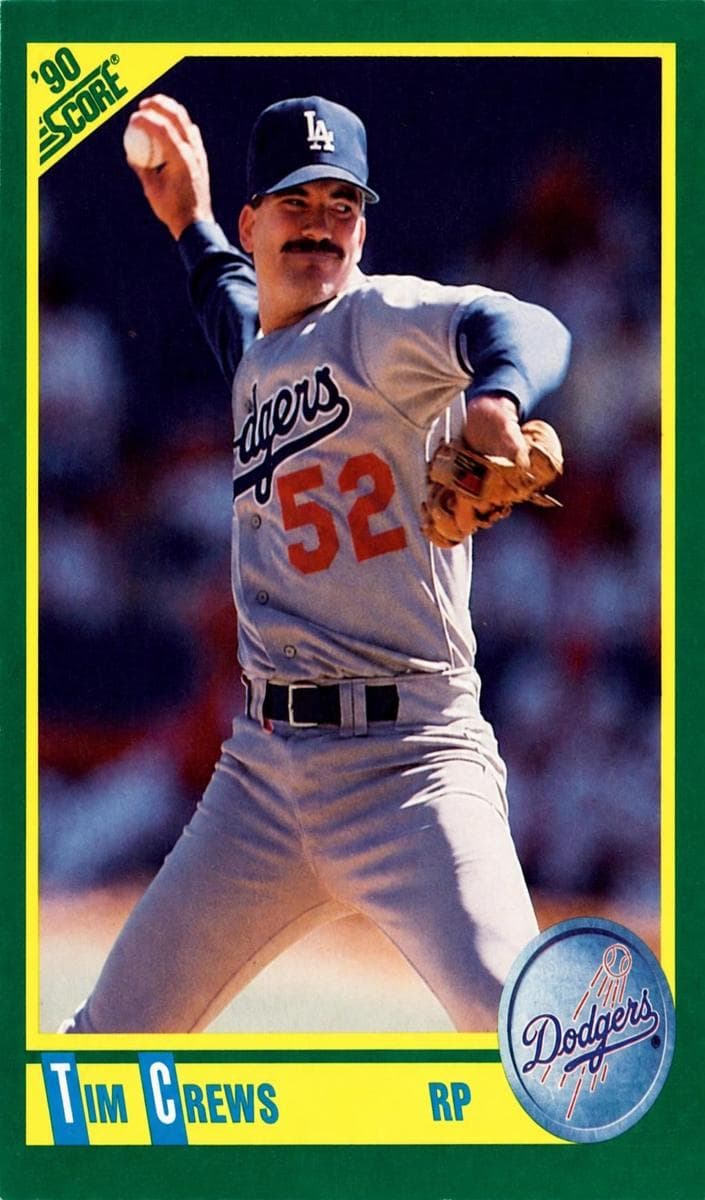 Tim Crews trading card