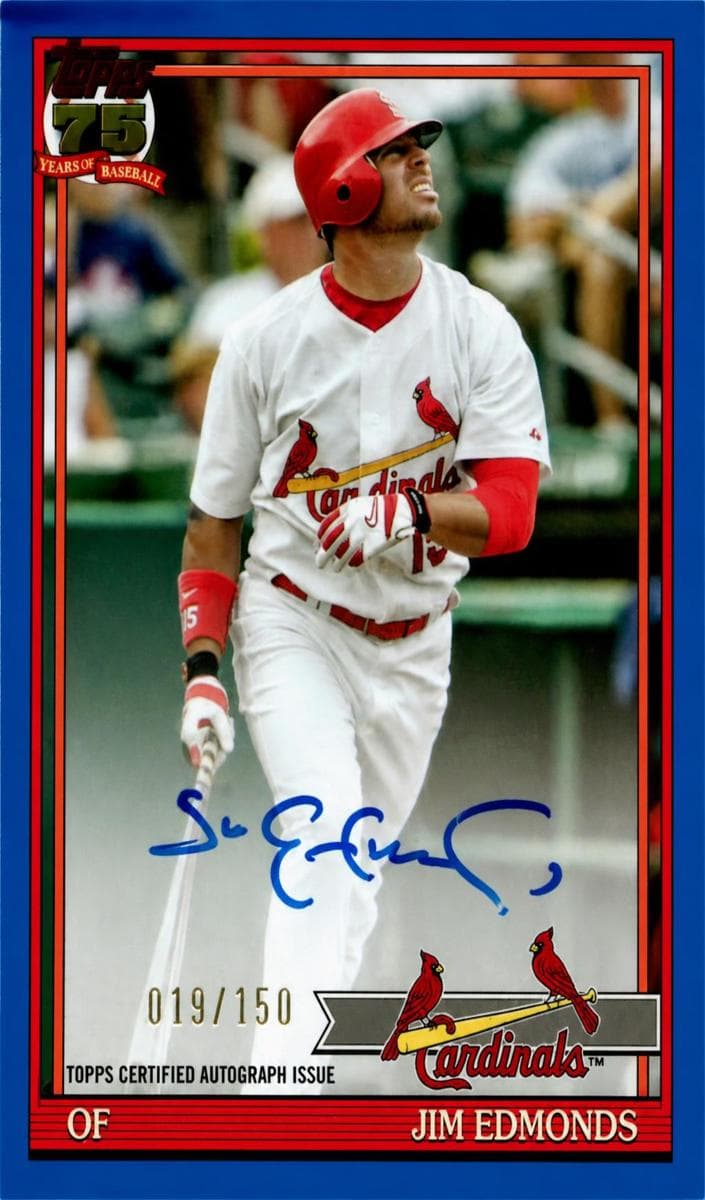 Jim Edmonds trading card