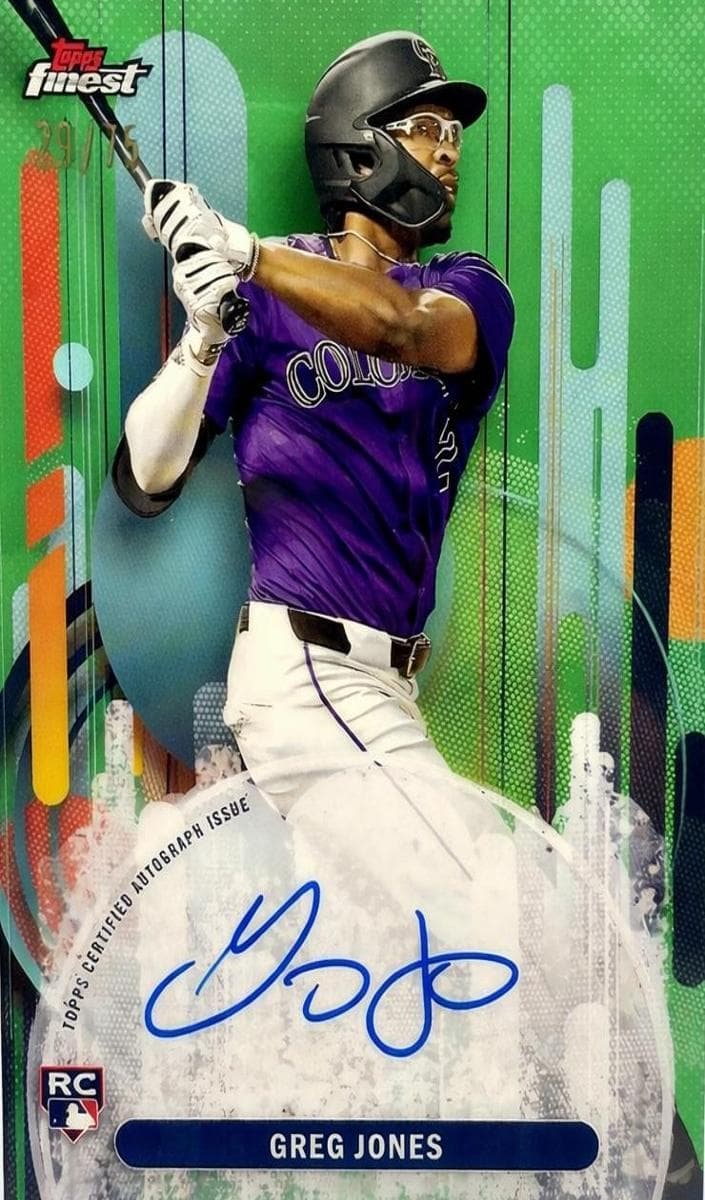 Greg Jones 2025 topps Topps Finest