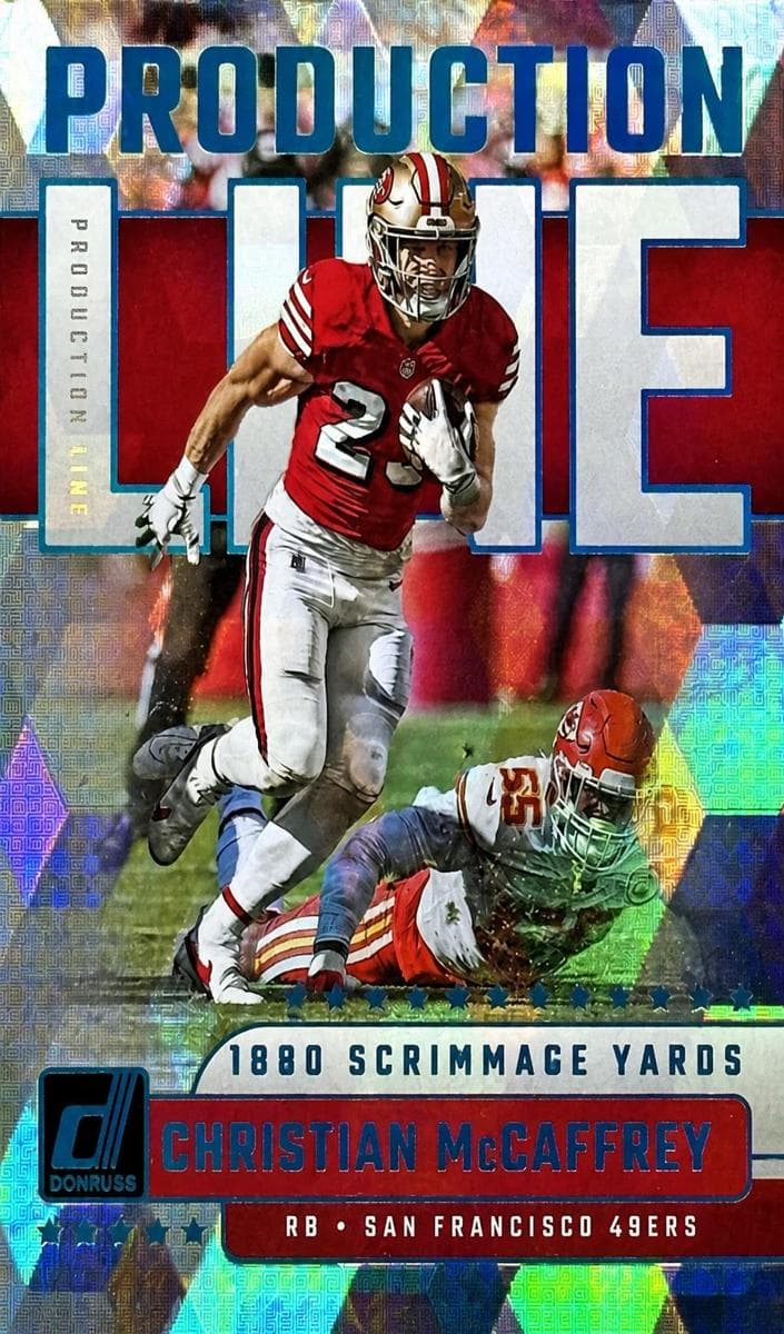 Christian McCaffrey 2023 panini Panini Donruss