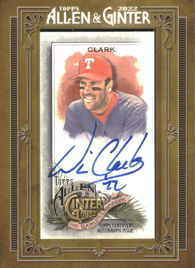 Will Clark 2022 topps Topps Definitive Collection