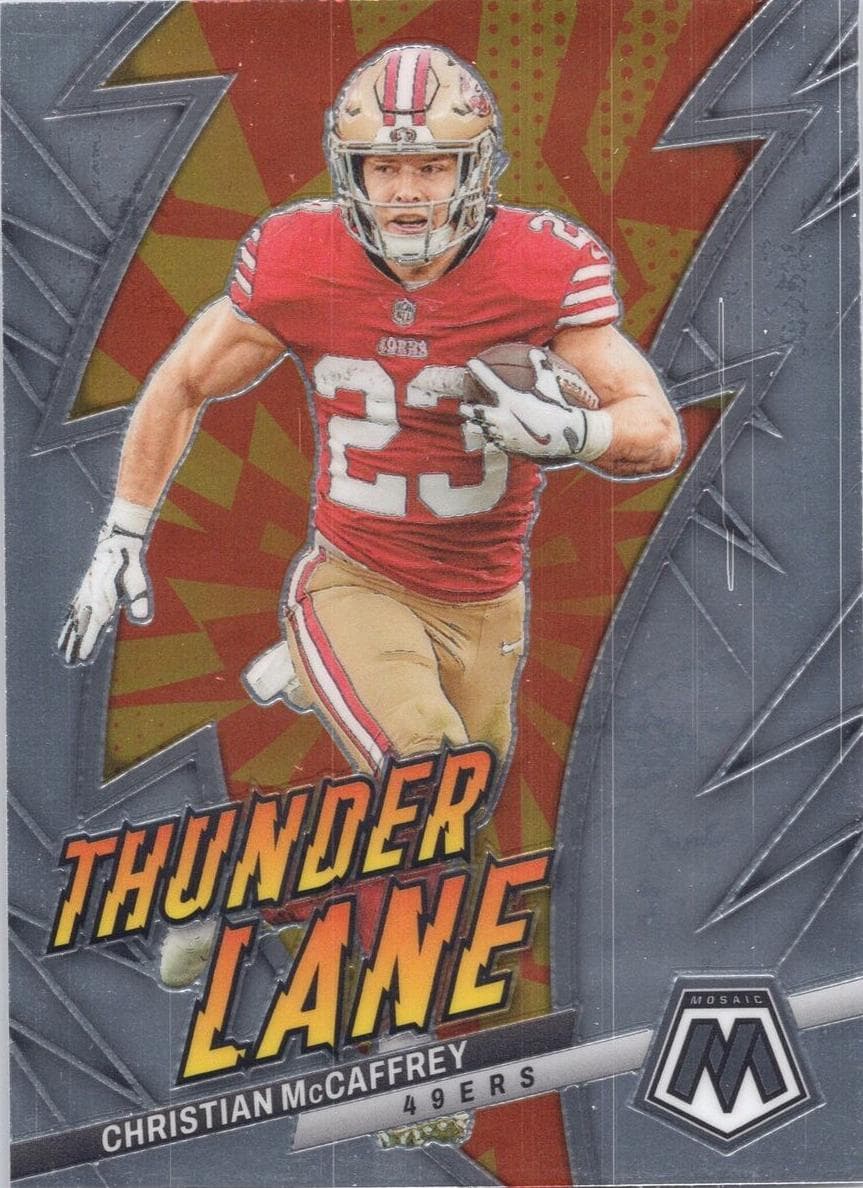 Christian McCaffrey 2023 panini Panini Mosaic