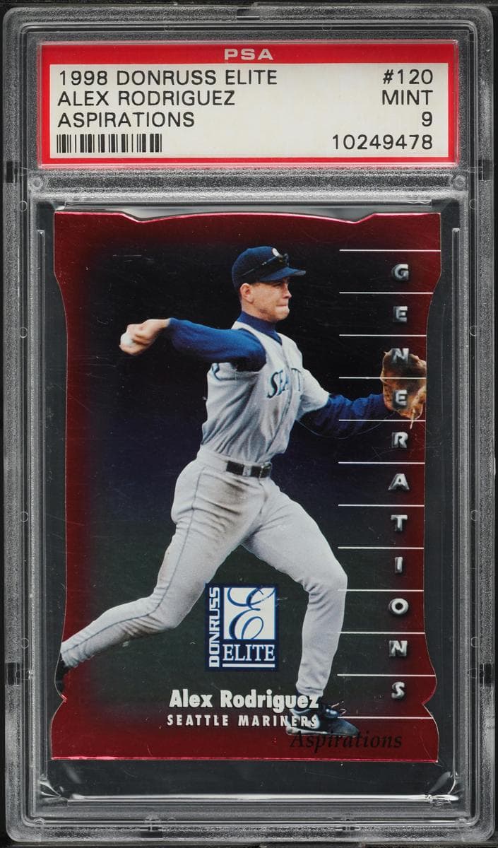 Alex Rodriguez 1998 panini Donruss Elite