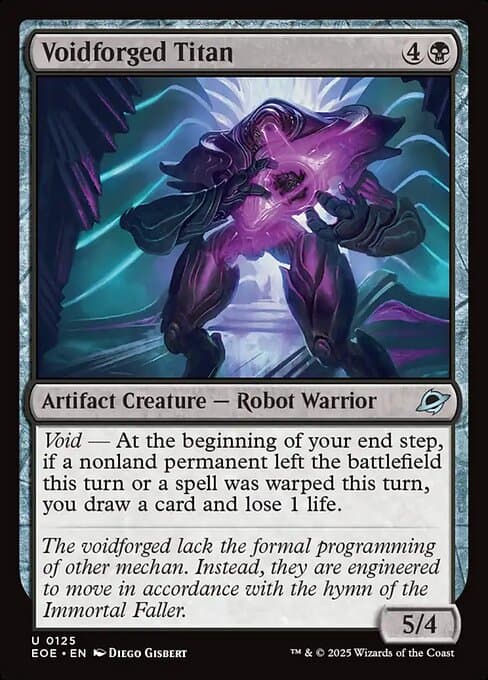 Voidforged Titan 2025 Magic: The Gathering Edge of Eternities
