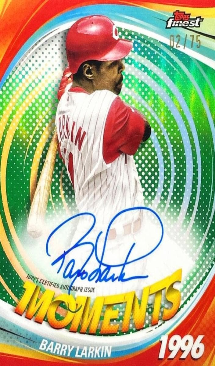 Barry Larkin 2025 topps Topps Finest