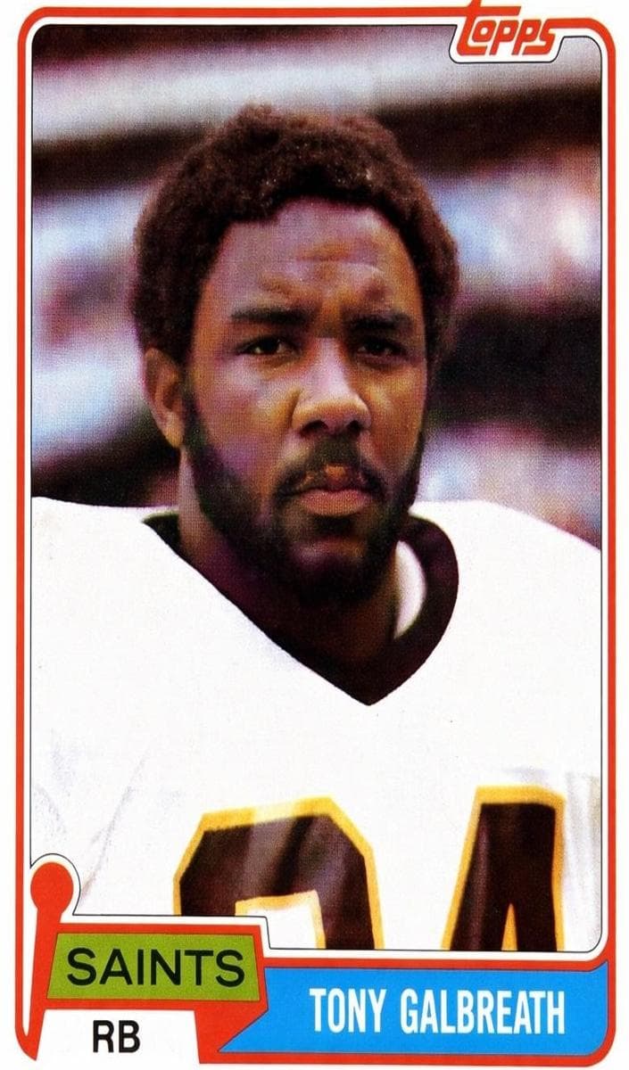 Tony Galbreath 1981 topps