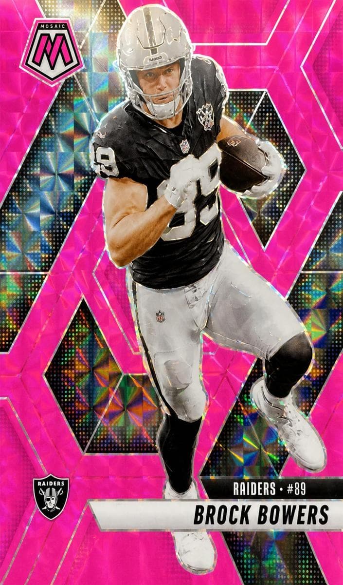 Brock Bowers 2025 panini Mosaic