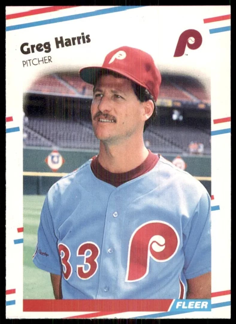 Greg Harris 1988 fleer Fleer Update