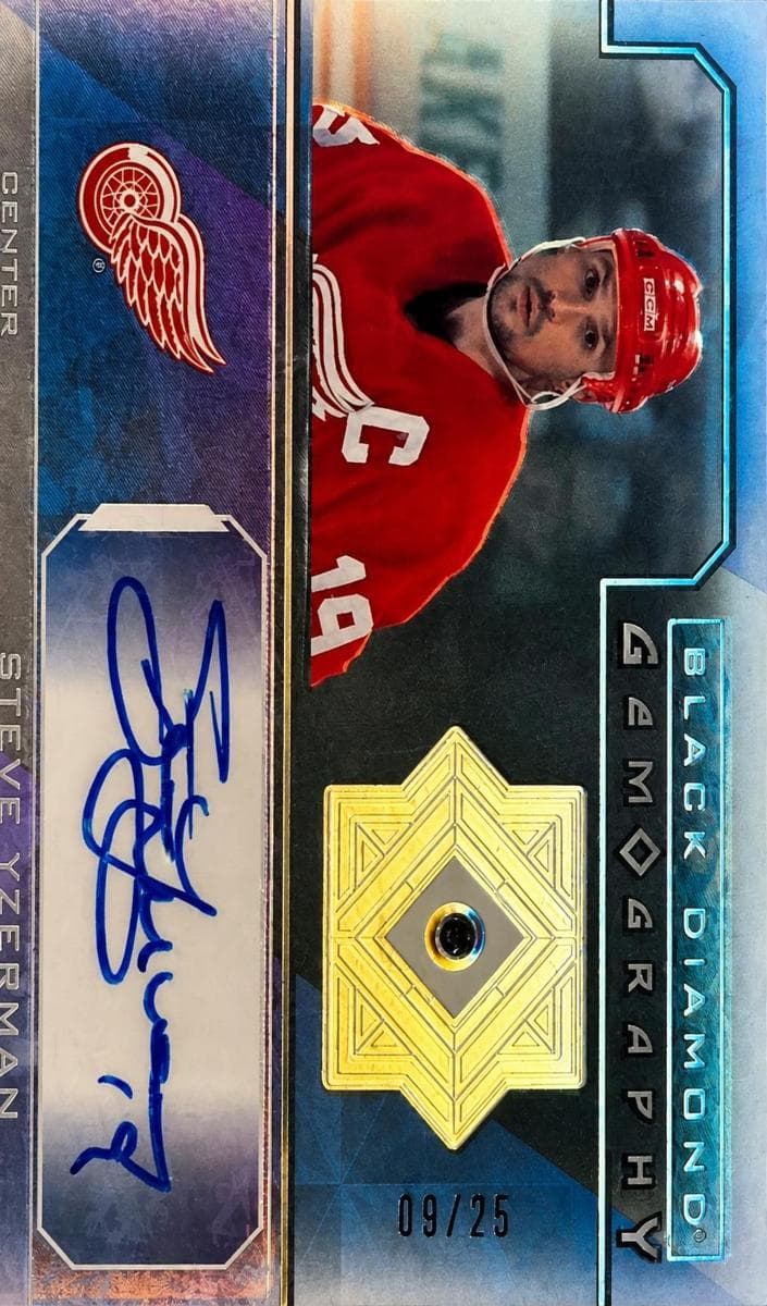 Steve Yzerman 2021 upper-deck Black Diamond