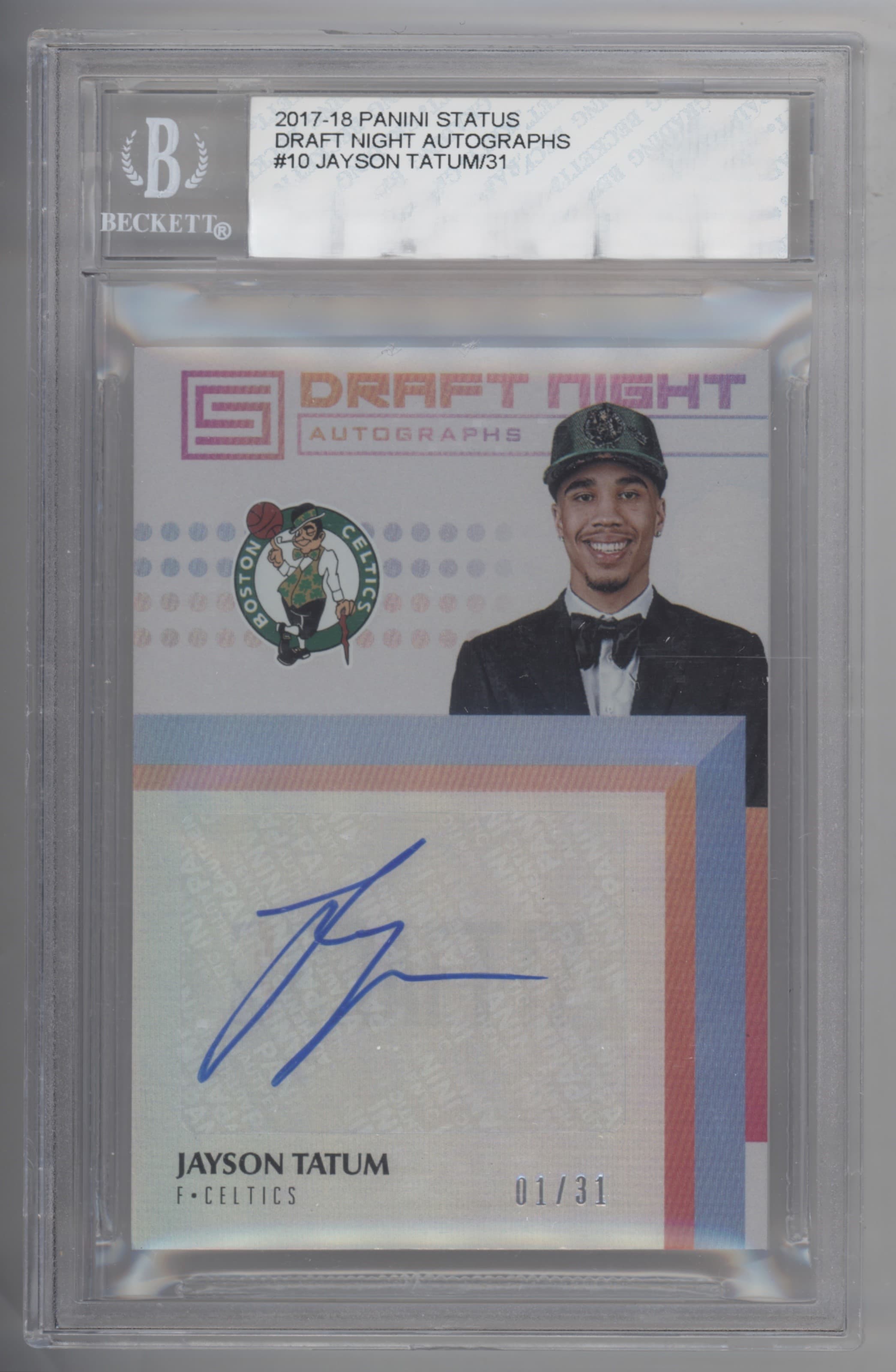 Jayson Tatum 2017 panini Status