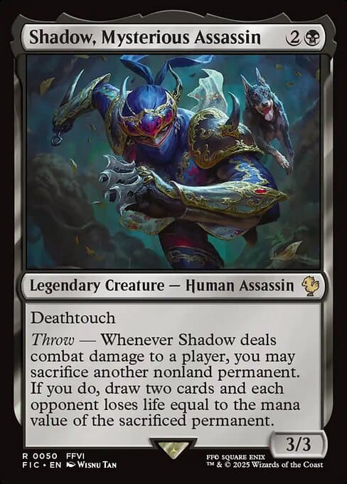 Shadow, Mysterious Assassin 2025 Magic: The Gathering Final Fantasy Commander