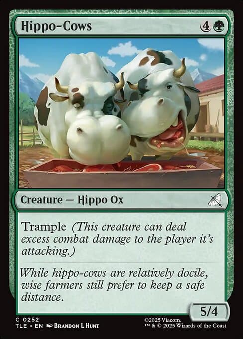 Hippo-Cows 2025 Magic: The Gathering Avatar: The Last Airbender Eternal
