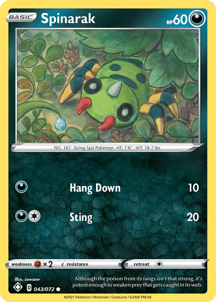 Spinarak 2021 Pokemon Shining Fates