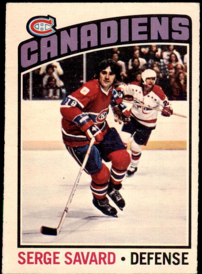 Serge Savard 1976 topps O-Pee-Chee