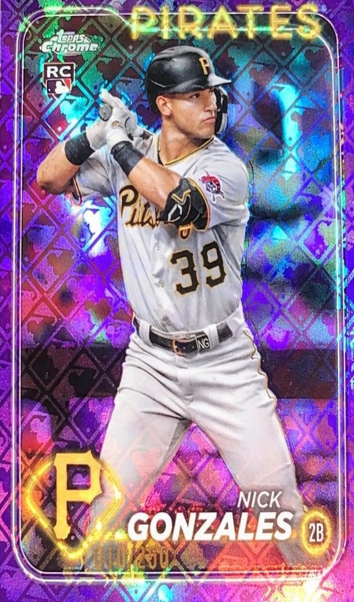 Nick Gonzales 2024 topps Topps Chrome Logofractor Edition