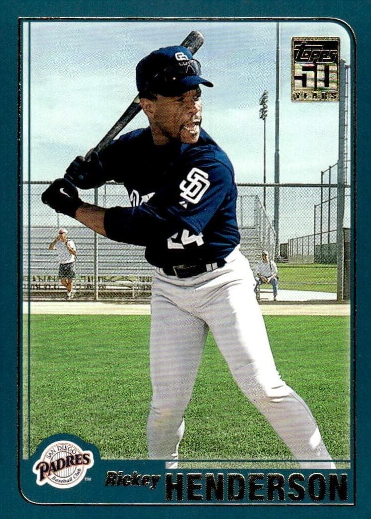 Rickey Henderson 2001 topps Topps Traded & Rookies