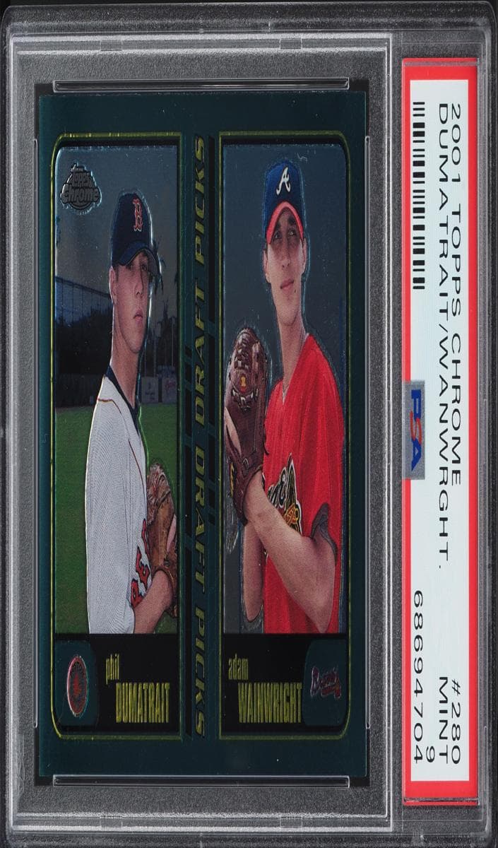 Phil Dumatrait / Adam Wainwright 2001 topps Topps Chrome