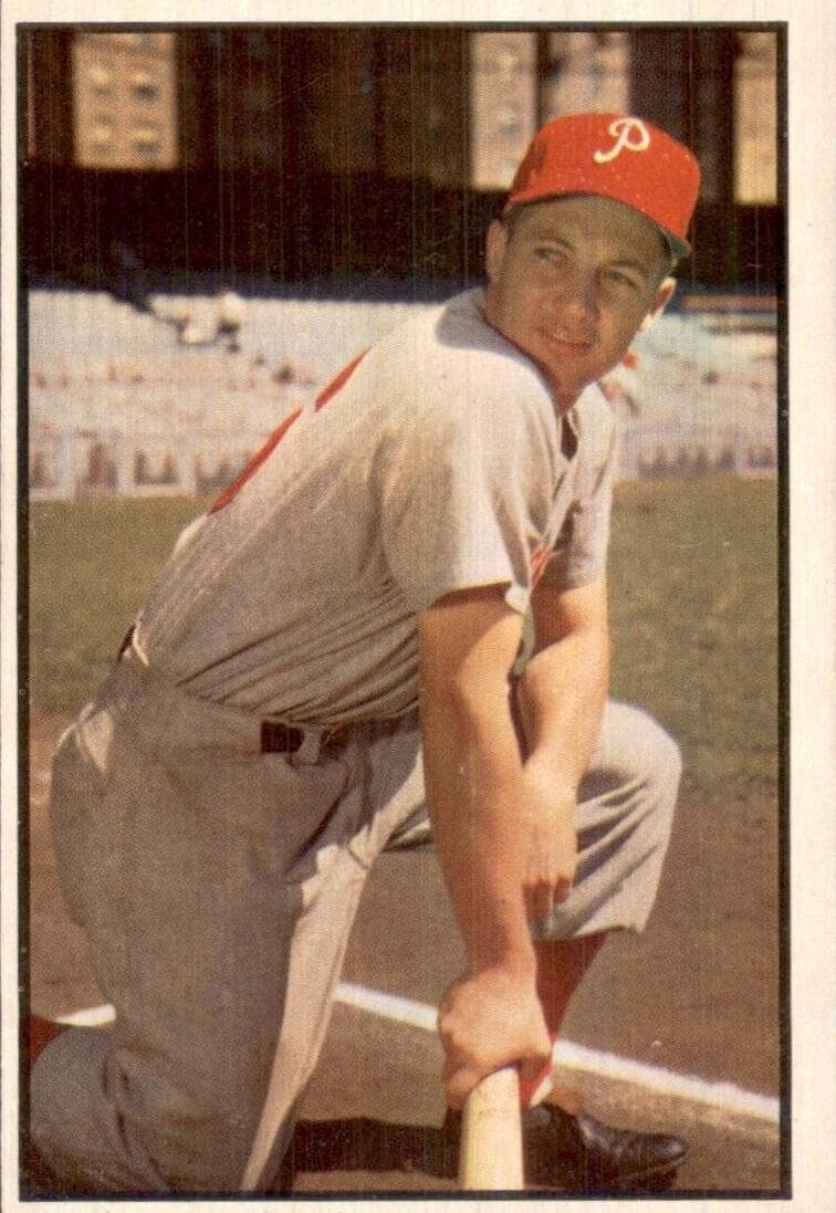 Mel Clark 1953 bowman Bowman Color