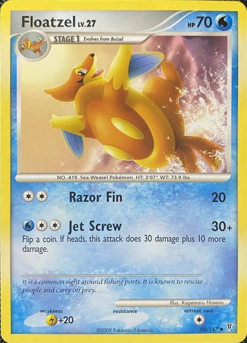 Floatzel trading card