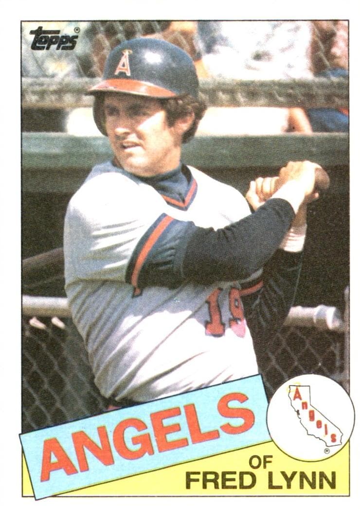 Fred Lynn 1985 topps Topps