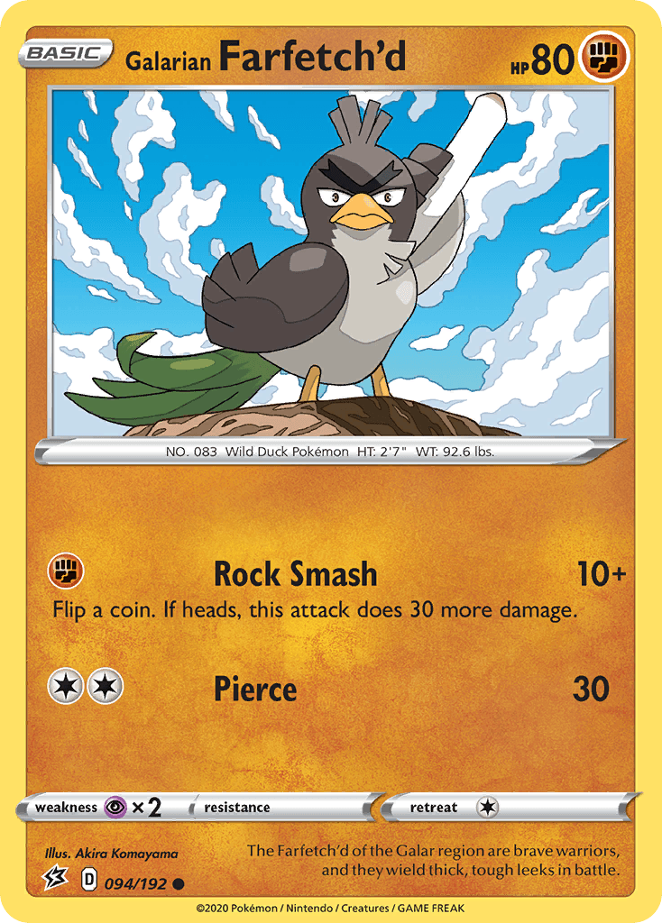 Galarian Farfetch'd 2020 Pokemon