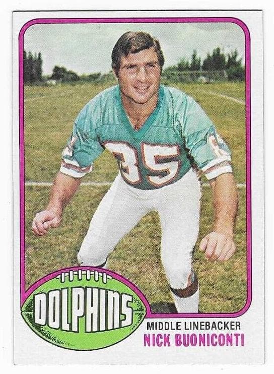 Nick Buoniconti 1976 topps Topps
