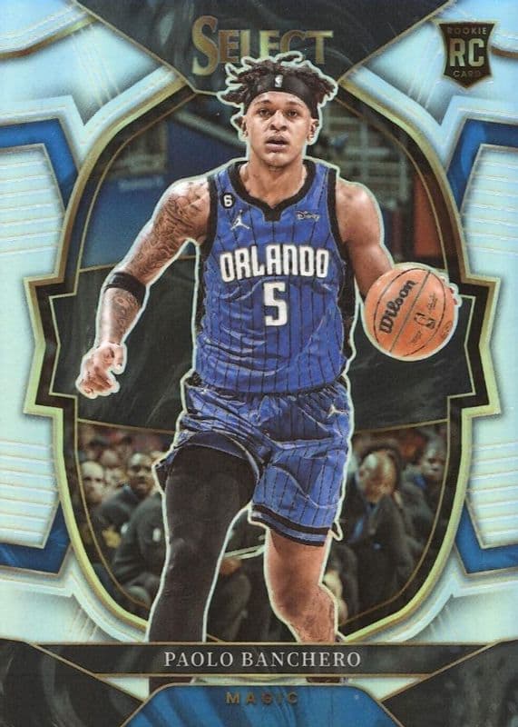 Paolo Banchero 2022 panini Select Concourse Blue Cracked Ice