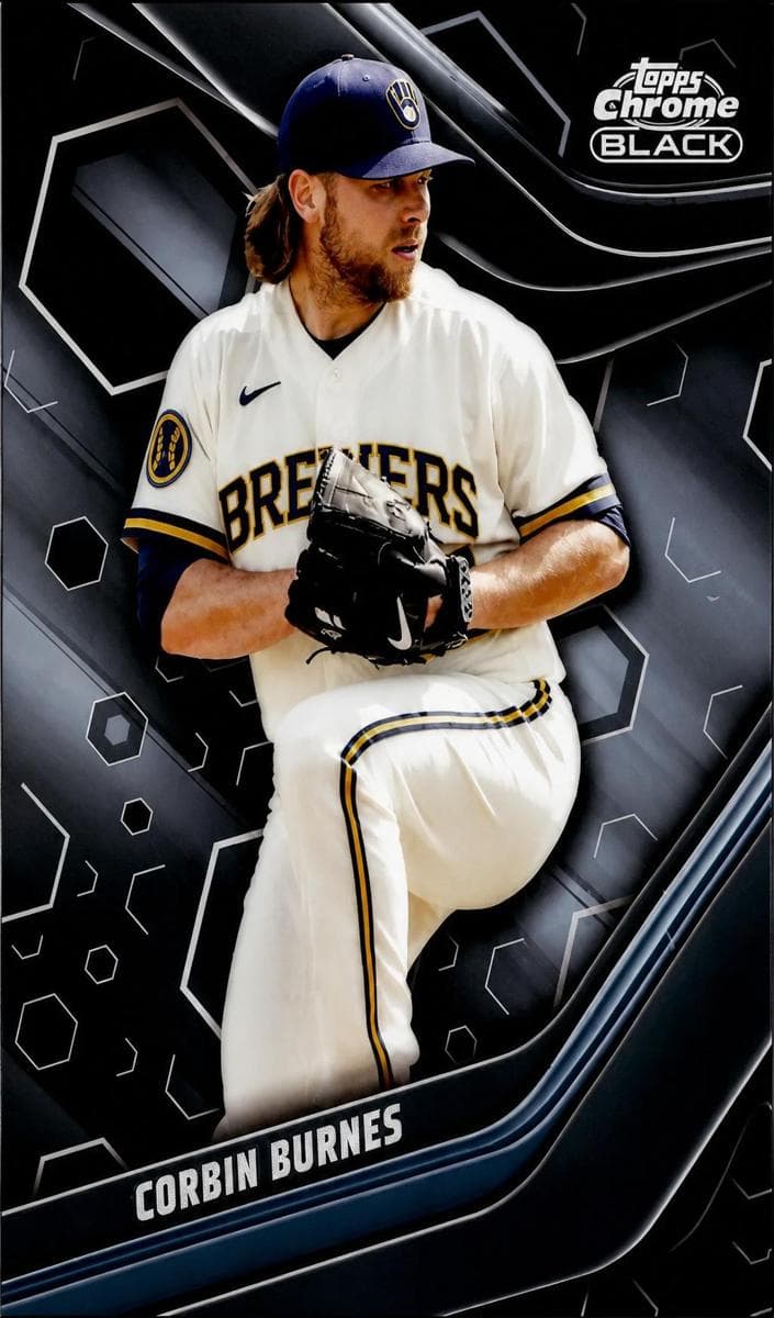 Corbin Burnes 2023 topps Topps Chrome Black