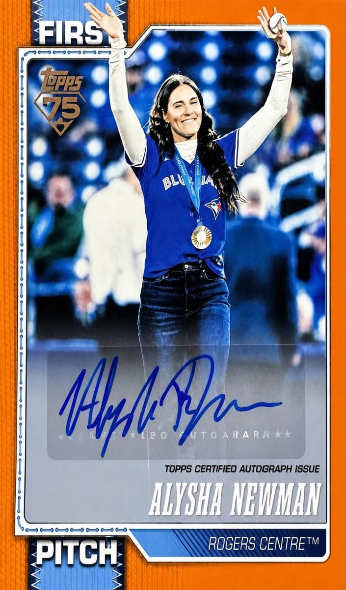 Alysha Newman trading card