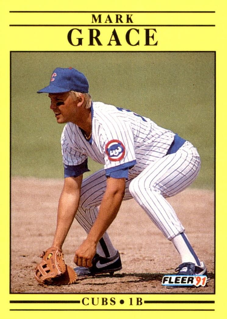 Mark Grace 1991 fleer Fleer