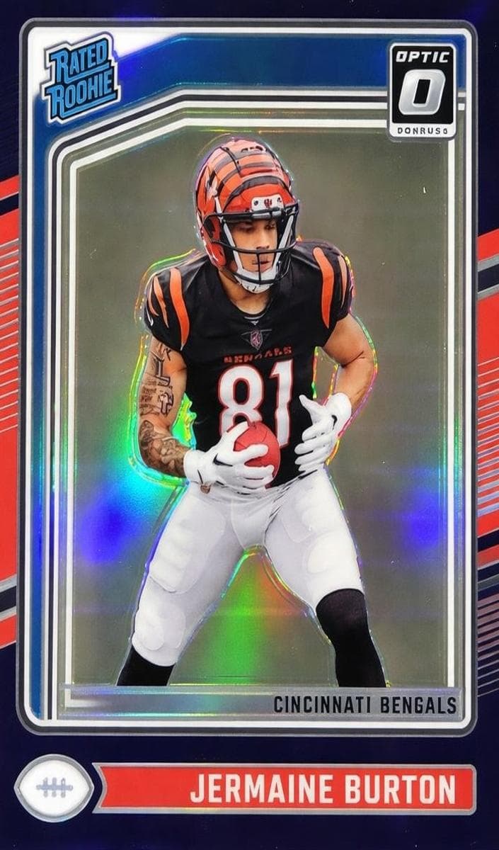 Jermaine Burton 2024 panini Panini Donruss Optic