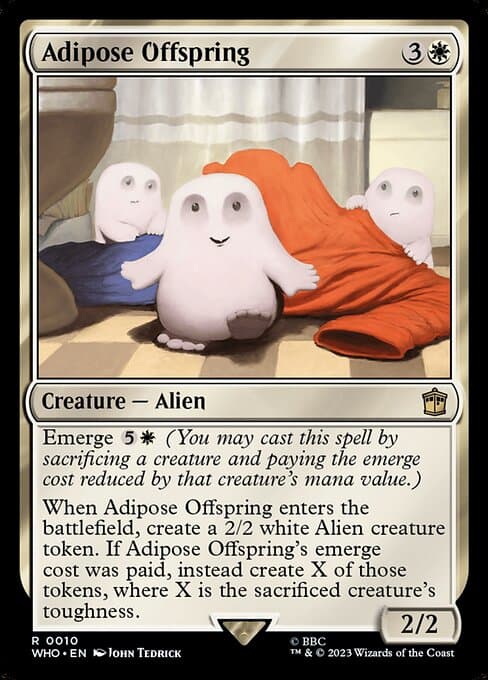 Adipose Offspring 2023 Magic: The Gathering Doctor Who Foil