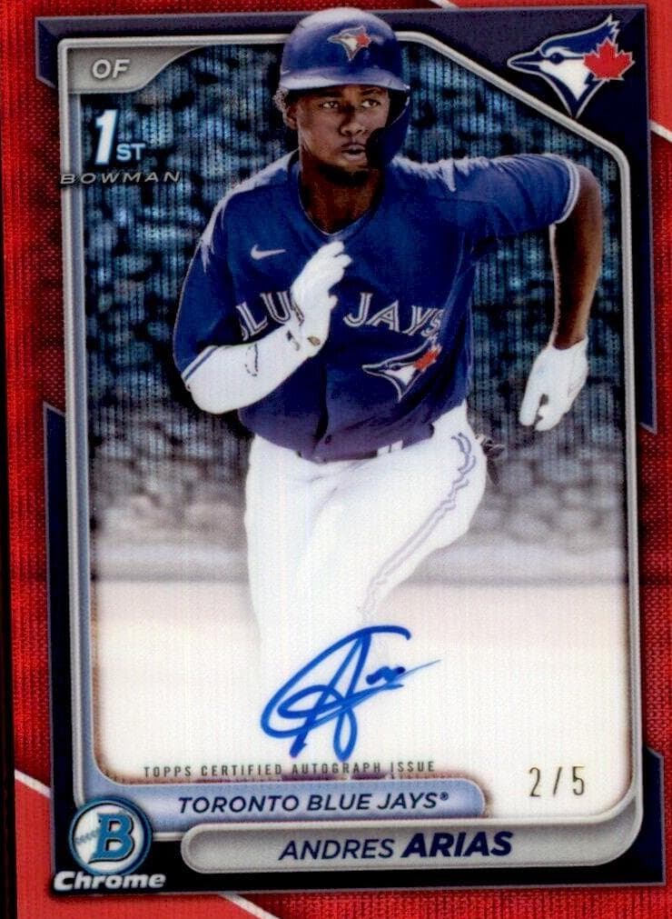Andres Arias trading card