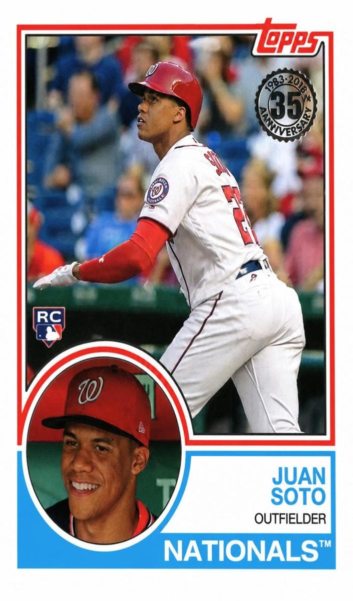 Juan Soto 2018 topps Topps Update