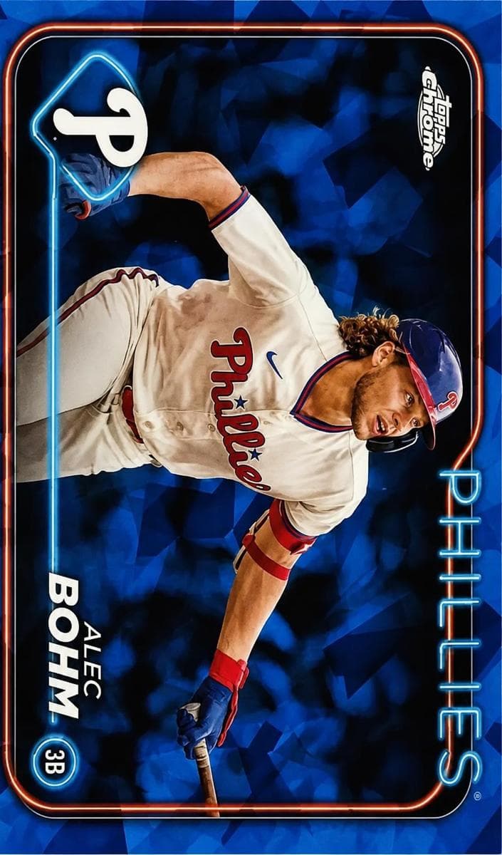 Alec Bohm 2024 topps Topps Chrome Sapphire Edition