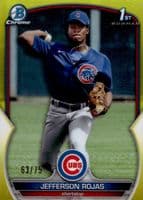 Jefferson Rojas 2023 bowman Bowman Chrome Prospects - Green Grass Refractor (1st)
