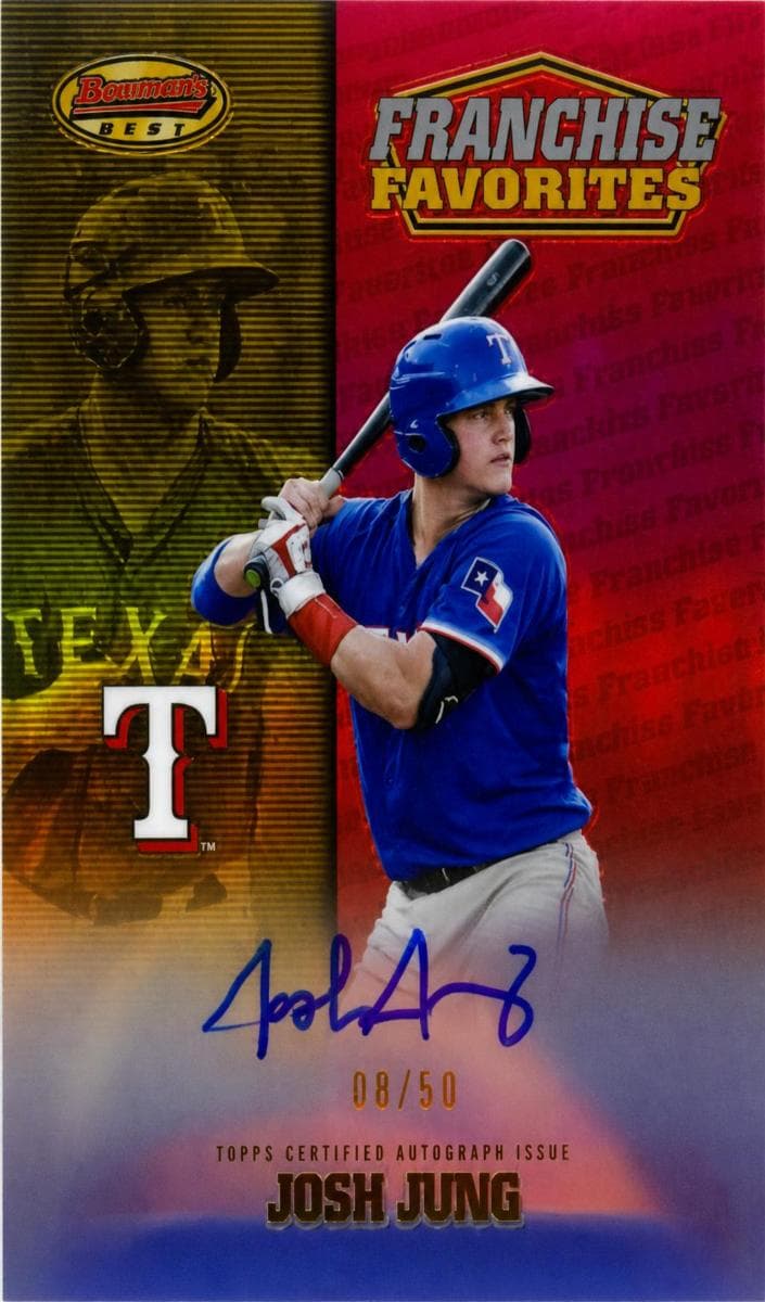 Josh Jung 2020 bowman Bowman's Best