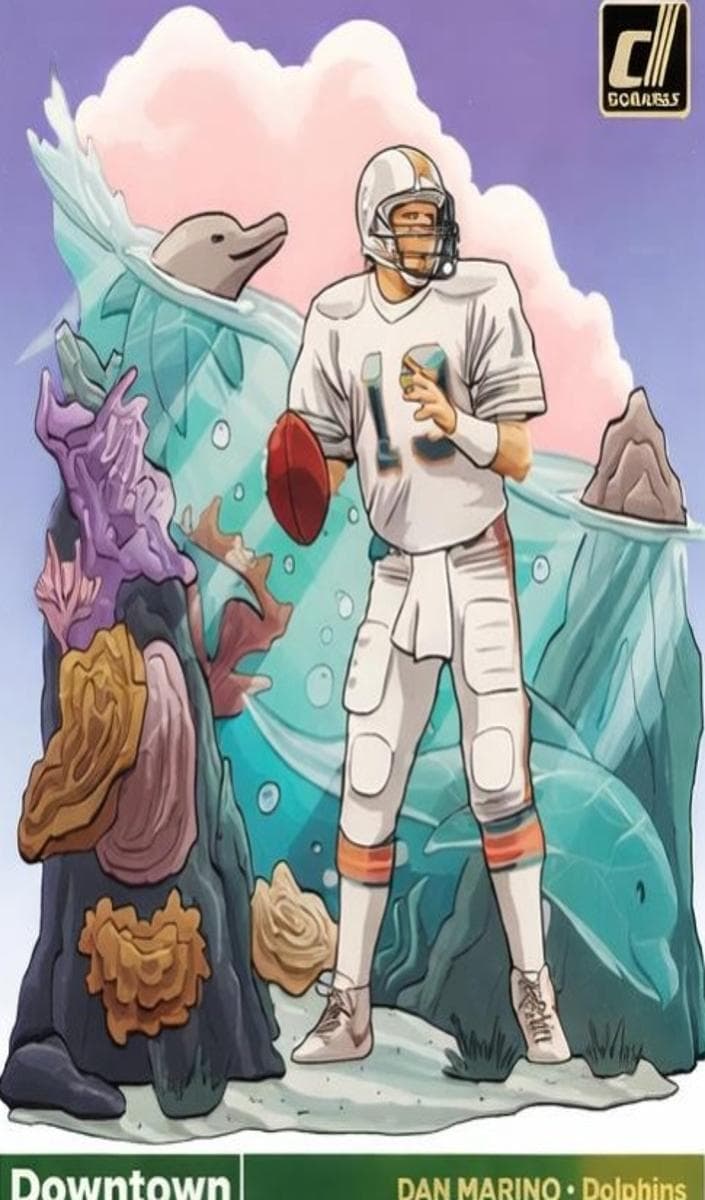 Dan Marino 2023 panini Clearly Donruss