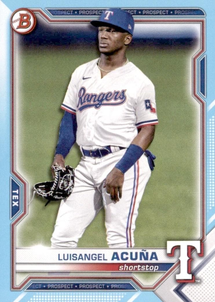 Luisangel Acuña 2021 bowman Bowman Draft