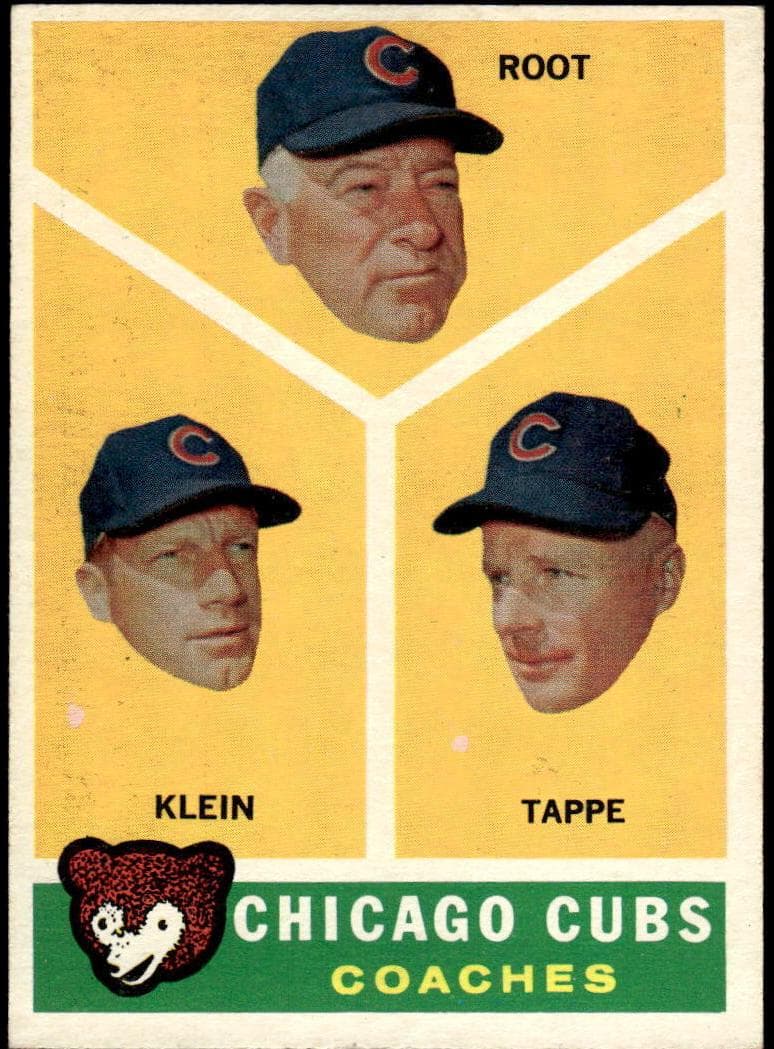 Chicago Cubs Coaches (Charlie Root / Lou Klein / Elvin Tappe) #457