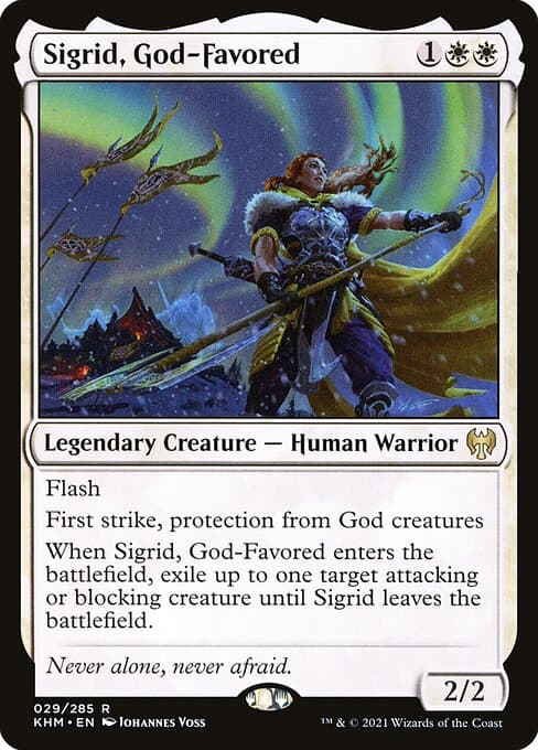 Sigrid, God-Favored 2021 Magic: The Gathering Kaldheim