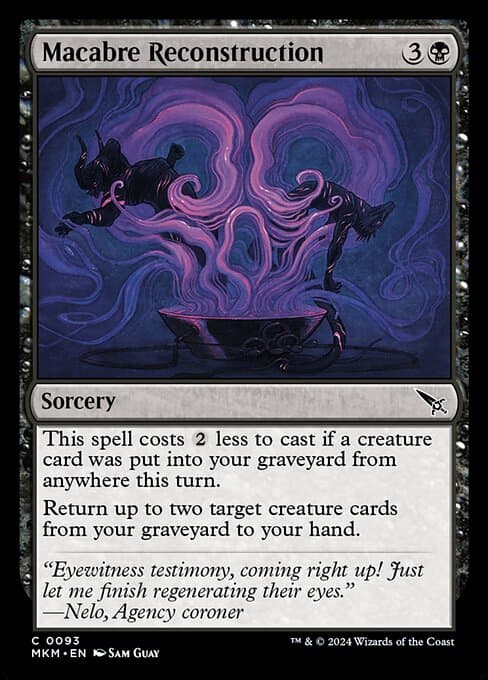 Macabre Reconstruction 2024 Magic: The Gathering Murders at Karlov Manor